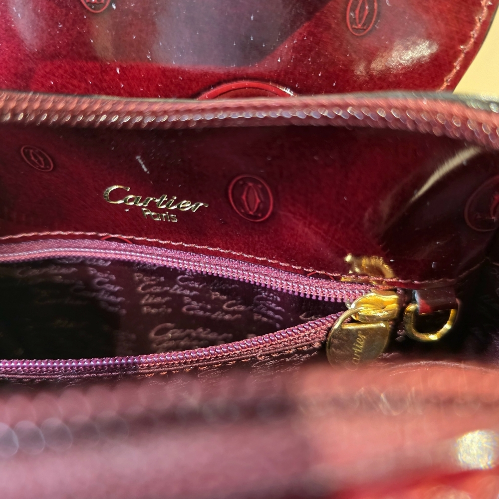 CARTIER Backpack Birthday Collection Burgundy Leather Mini Bag - Picture 10 of 13